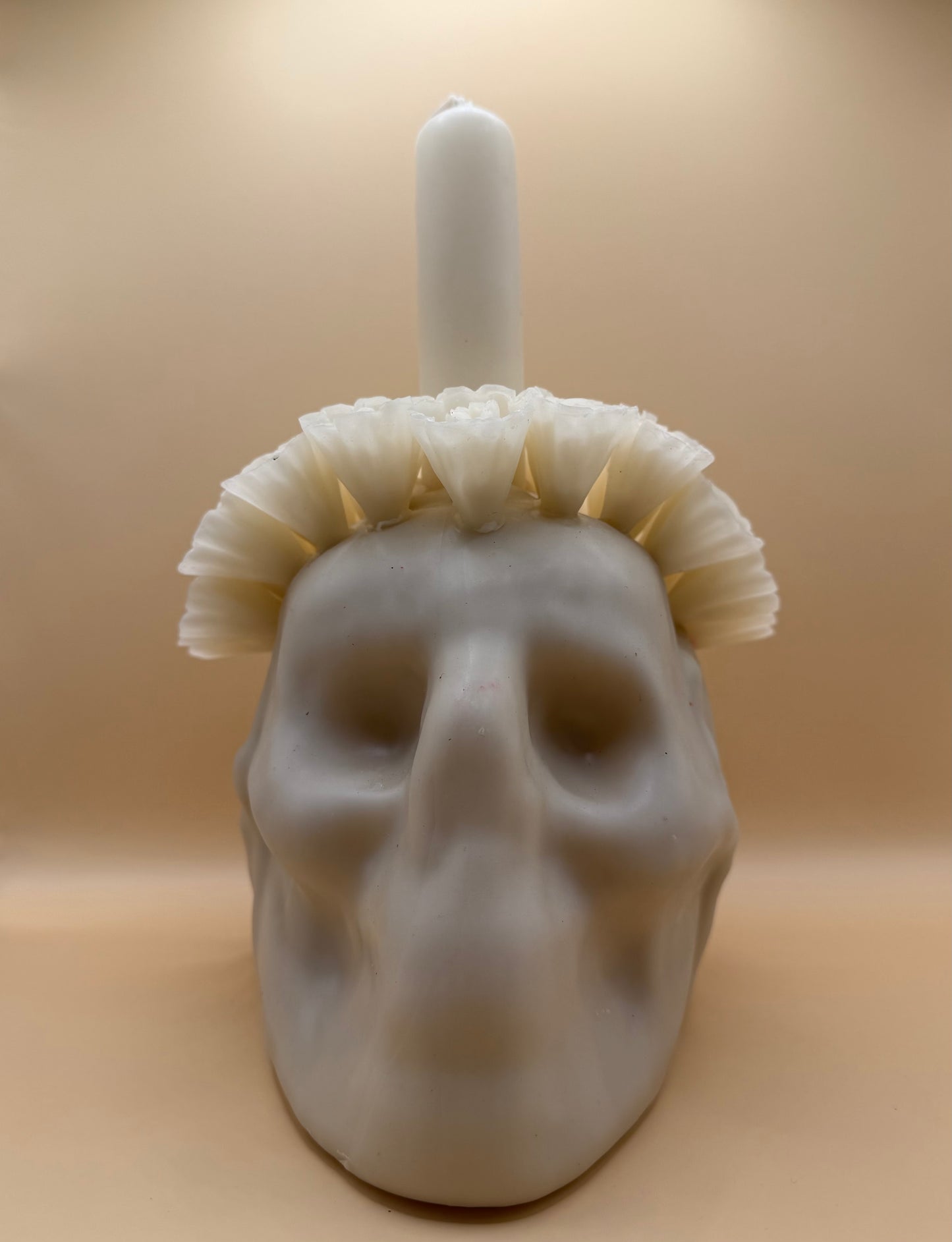 Vela Craneo Grande color Blanca