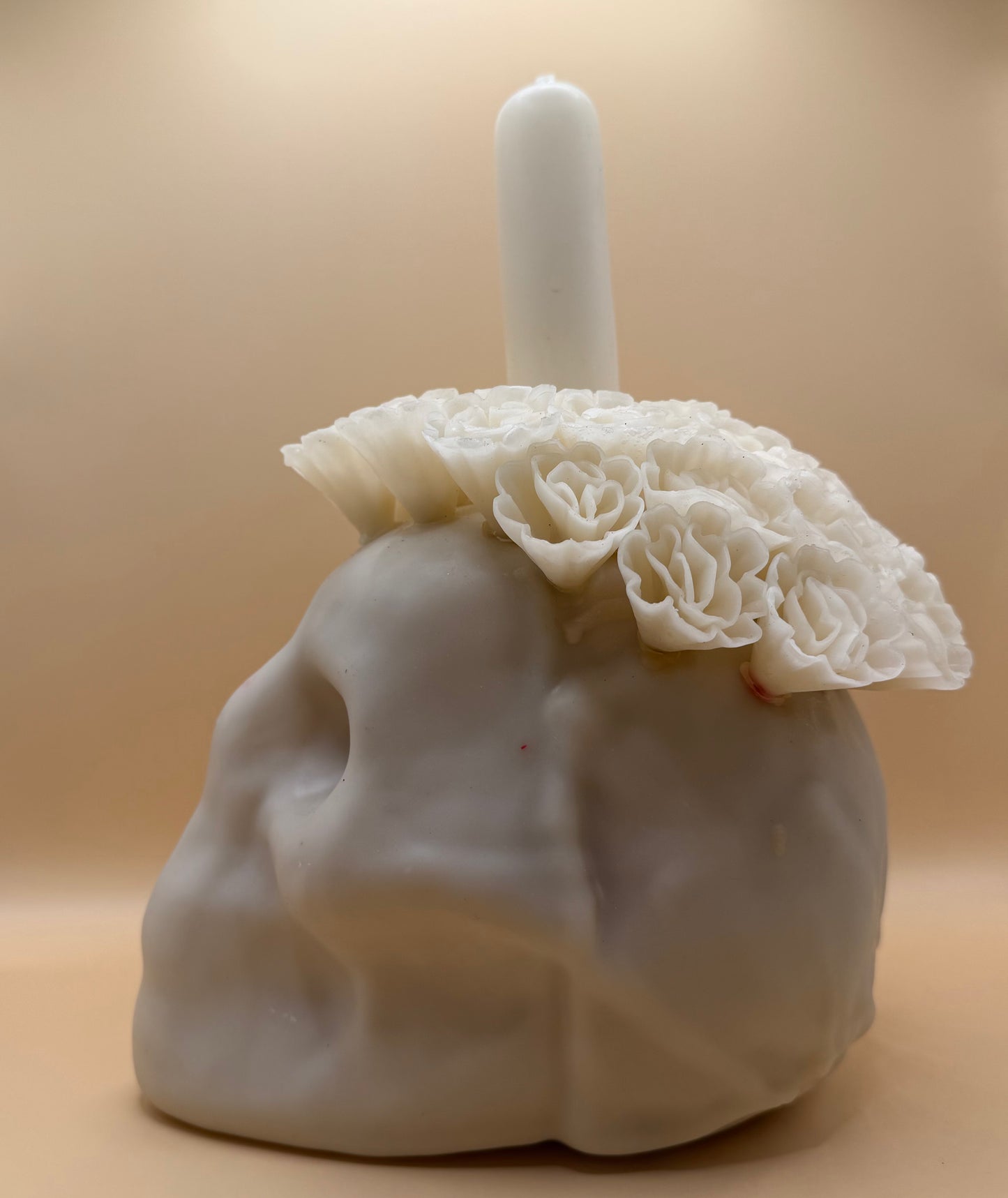 Vela Craneo Grande color Blanca