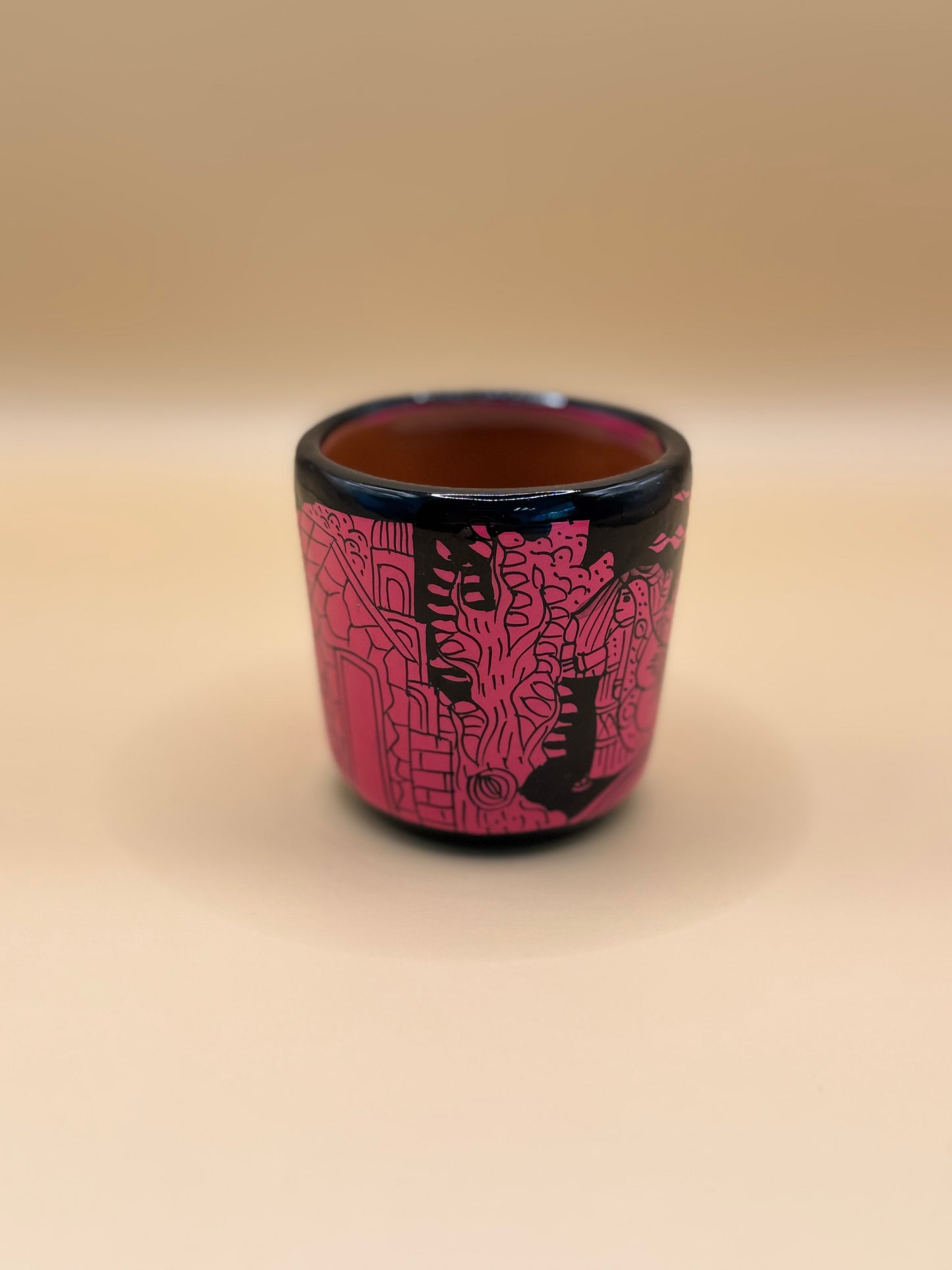 Tequilero Xalitla Rosa fondo Negro