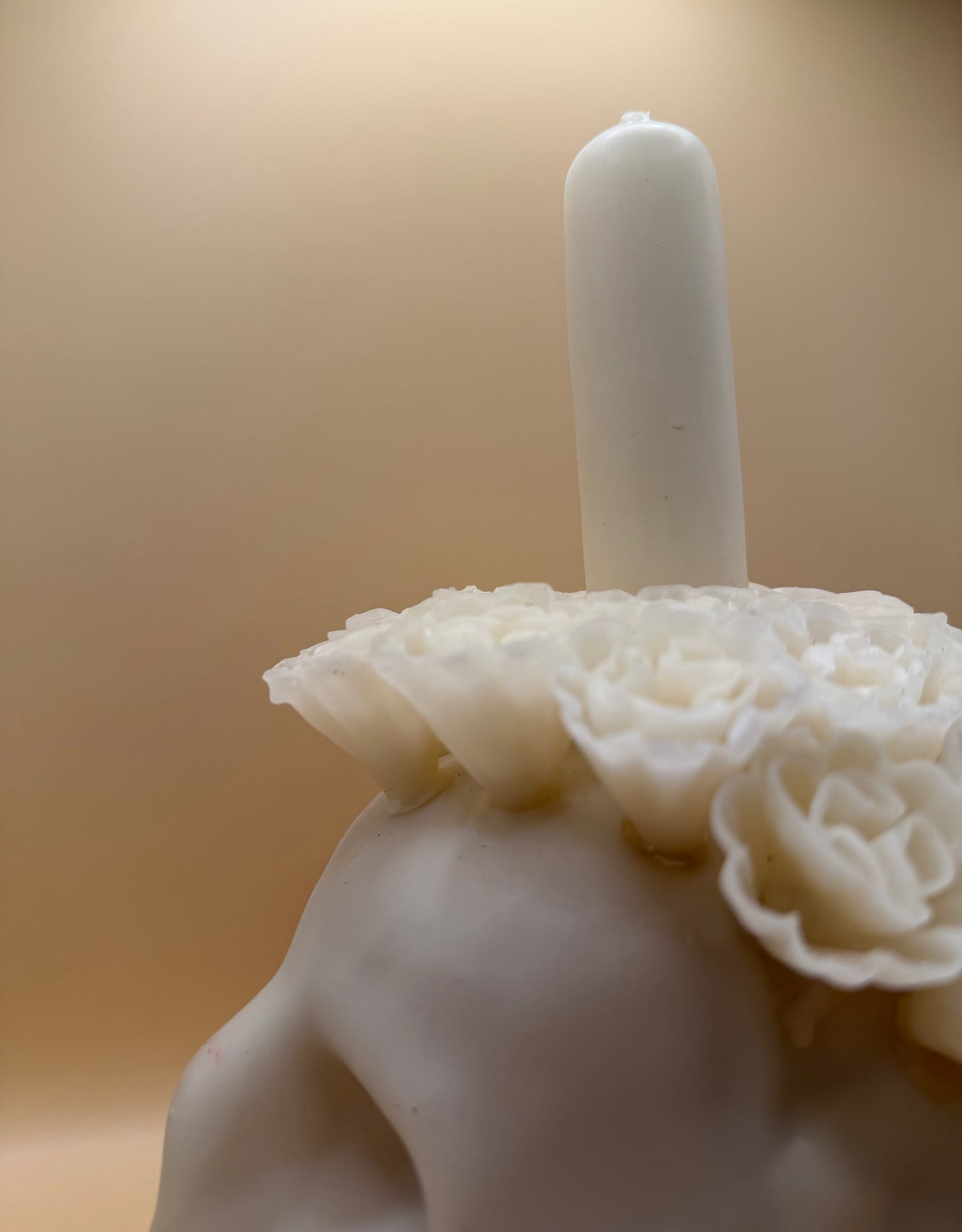 Vela Craneo Grande color Blanca