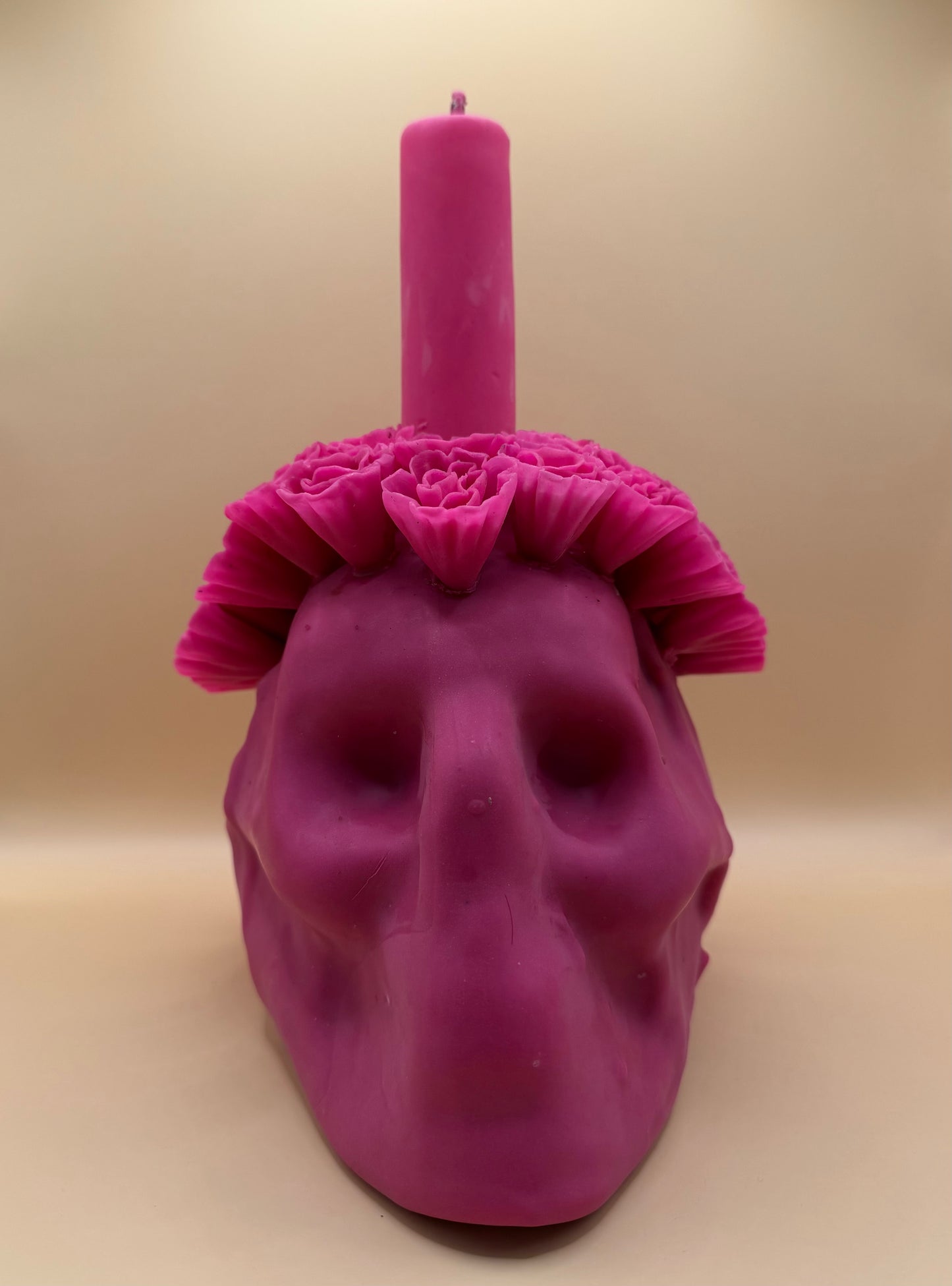 Vela Craneo Grande color Rosa