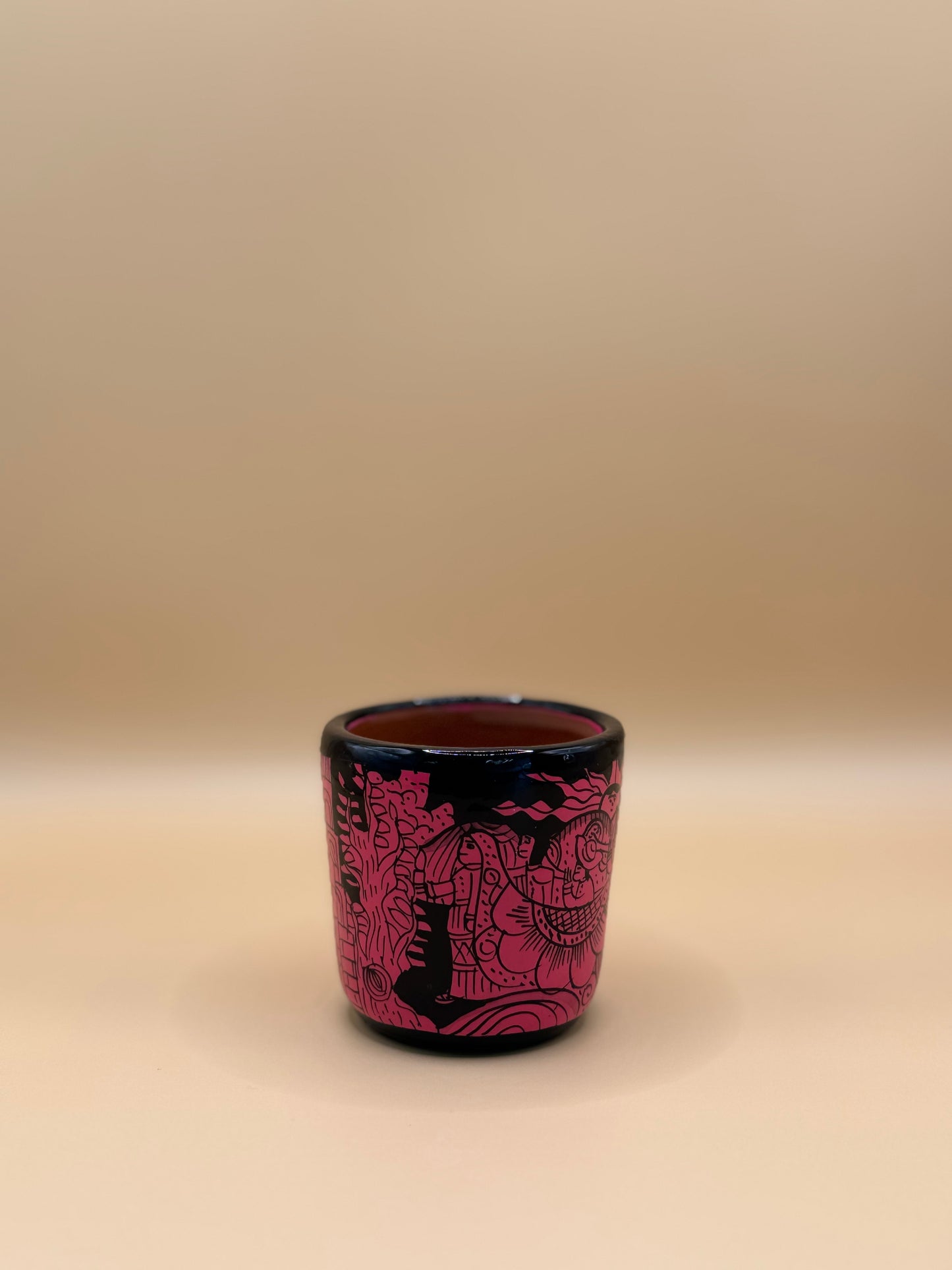 Tequilero Xalitla Rosa fondo Negro