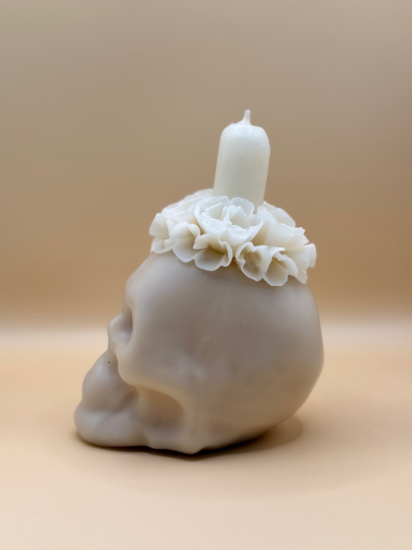 Vela Craneo Chica color Blanco