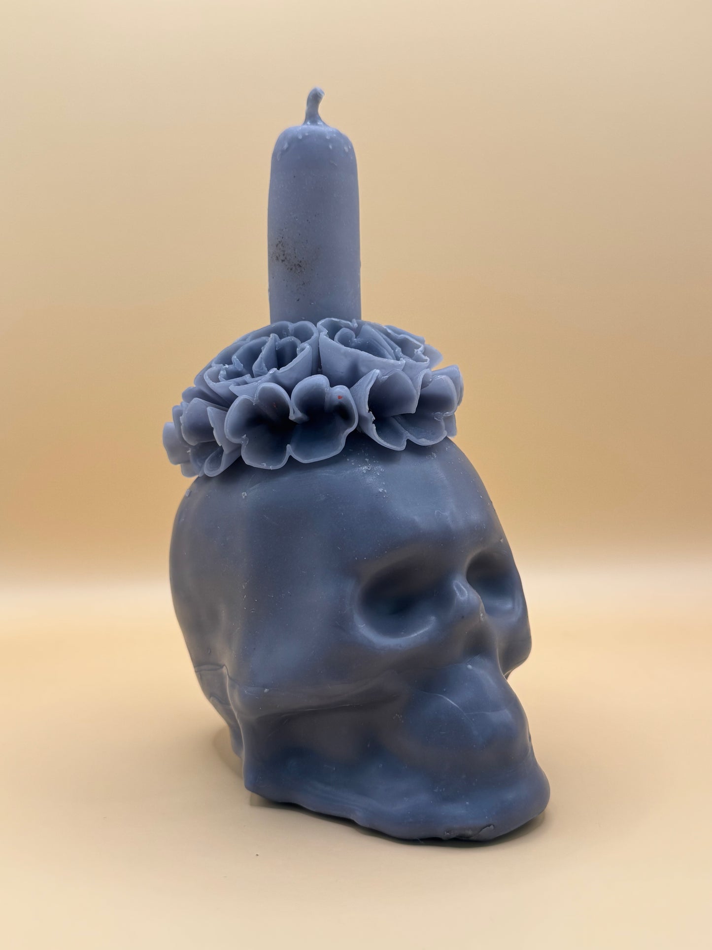 Vela Craneo Chica color Gris