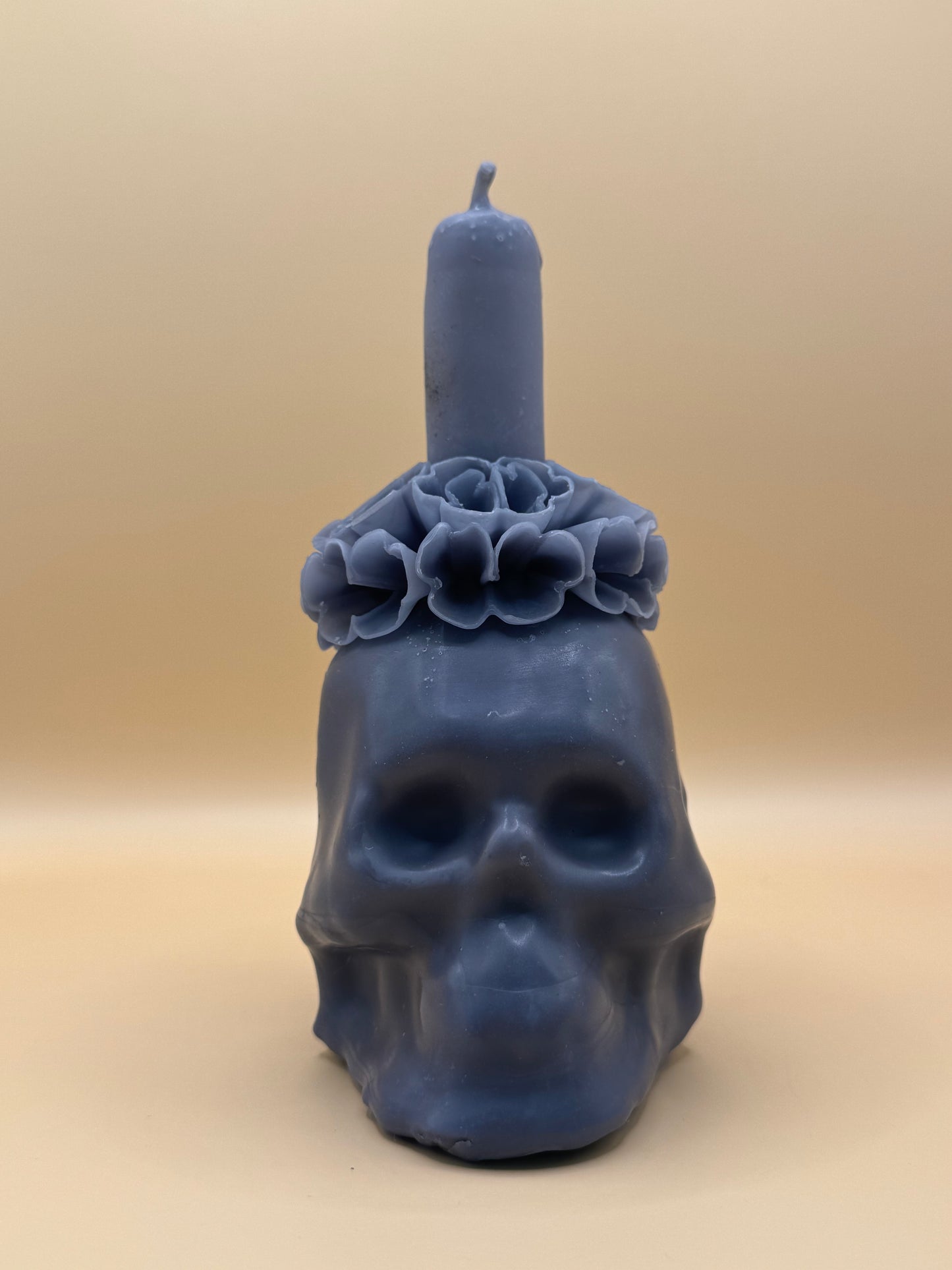 Vela Craneo Chica color Gris