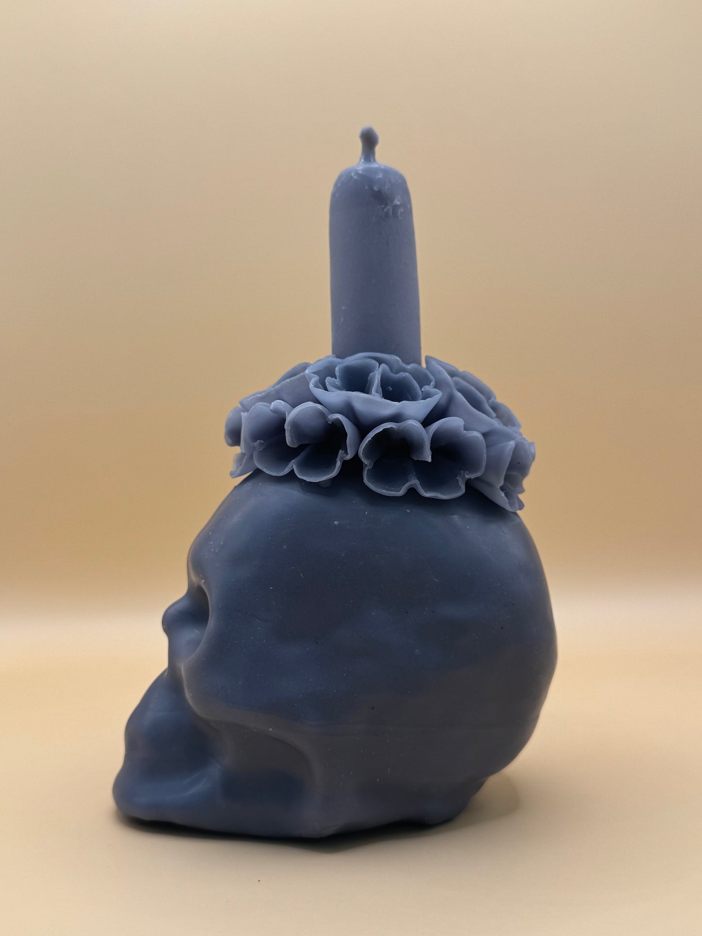 Vela Craneo Chica color Gris